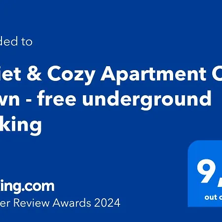 아파트 Quiet & Cozy Old Town - Free Underground Parking